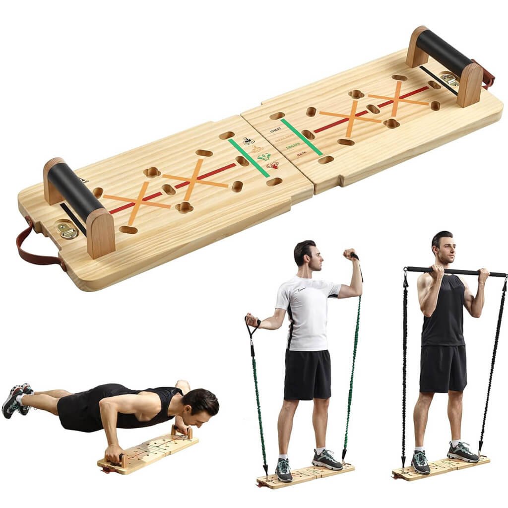 wooden push up plate