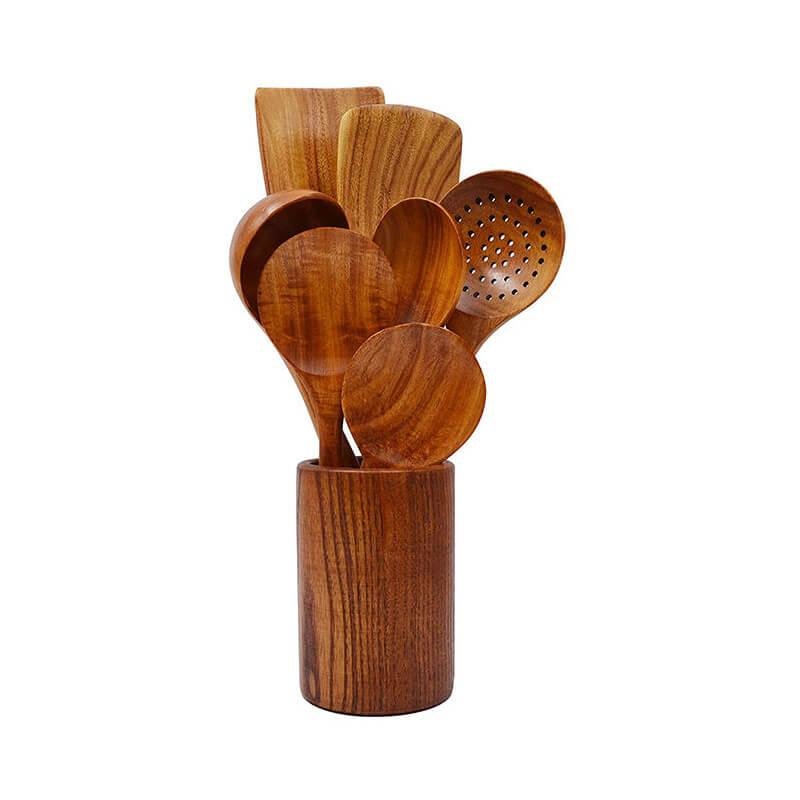 wooden spatula set