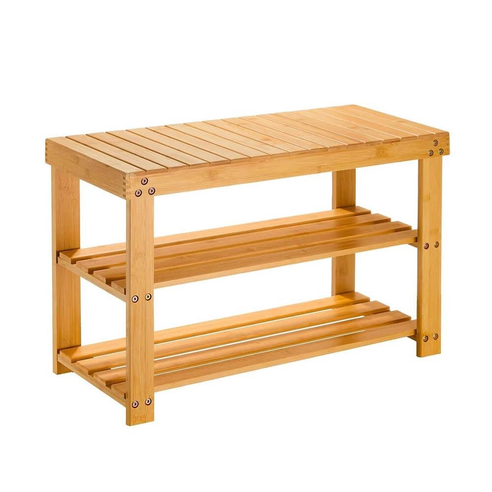 bamboo shoe rack
